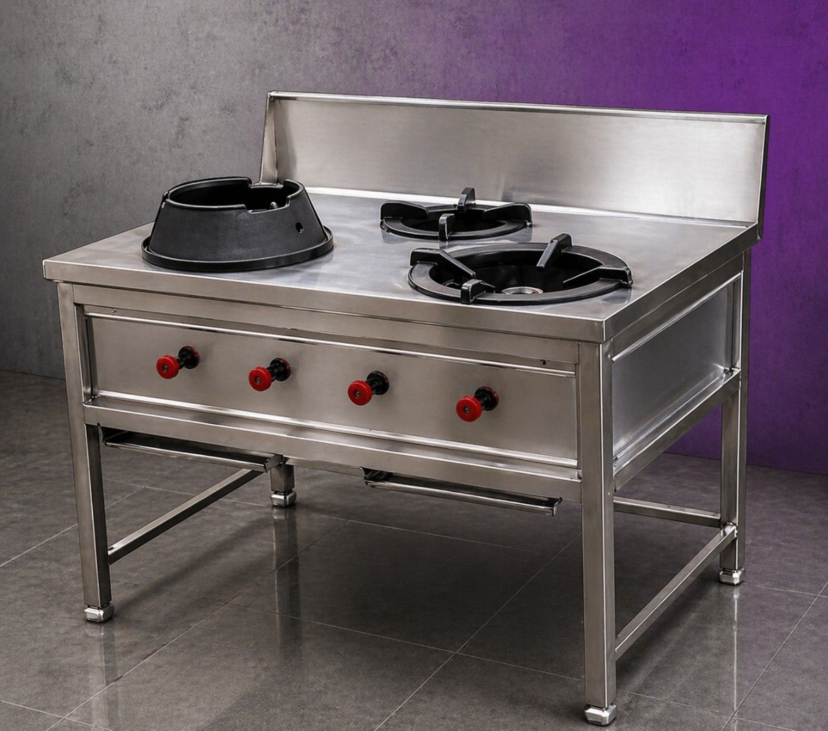Two Burner Chinese Gas Range